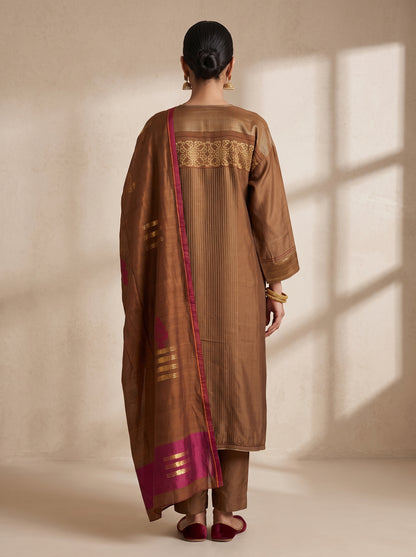 Semi Stitched Formal Chanderi Suitset