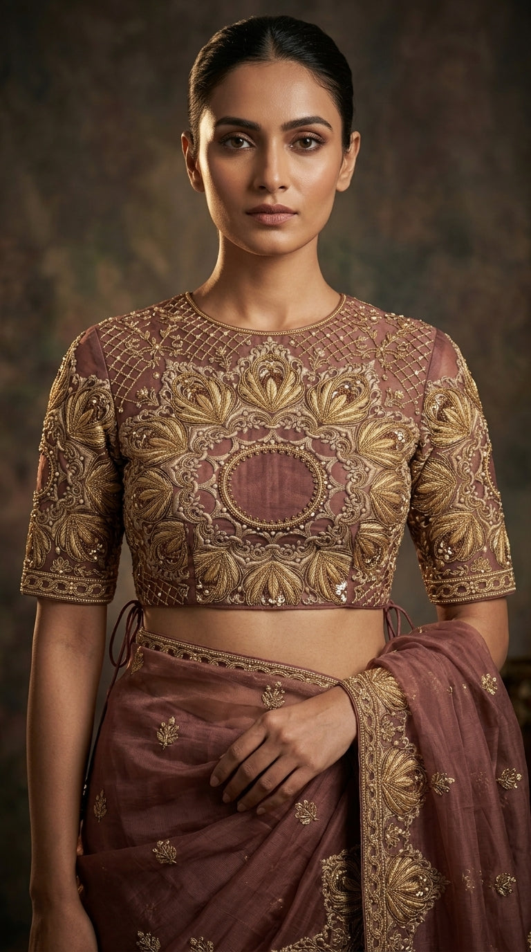 Formal Pure Silk embroidered Saree