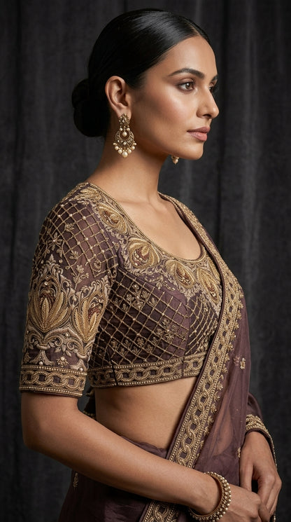 Formal Pure Silk embroidered Saree