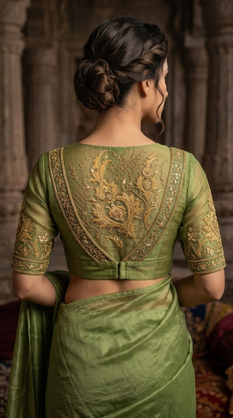 Formal Pure Silk embroidered Saree