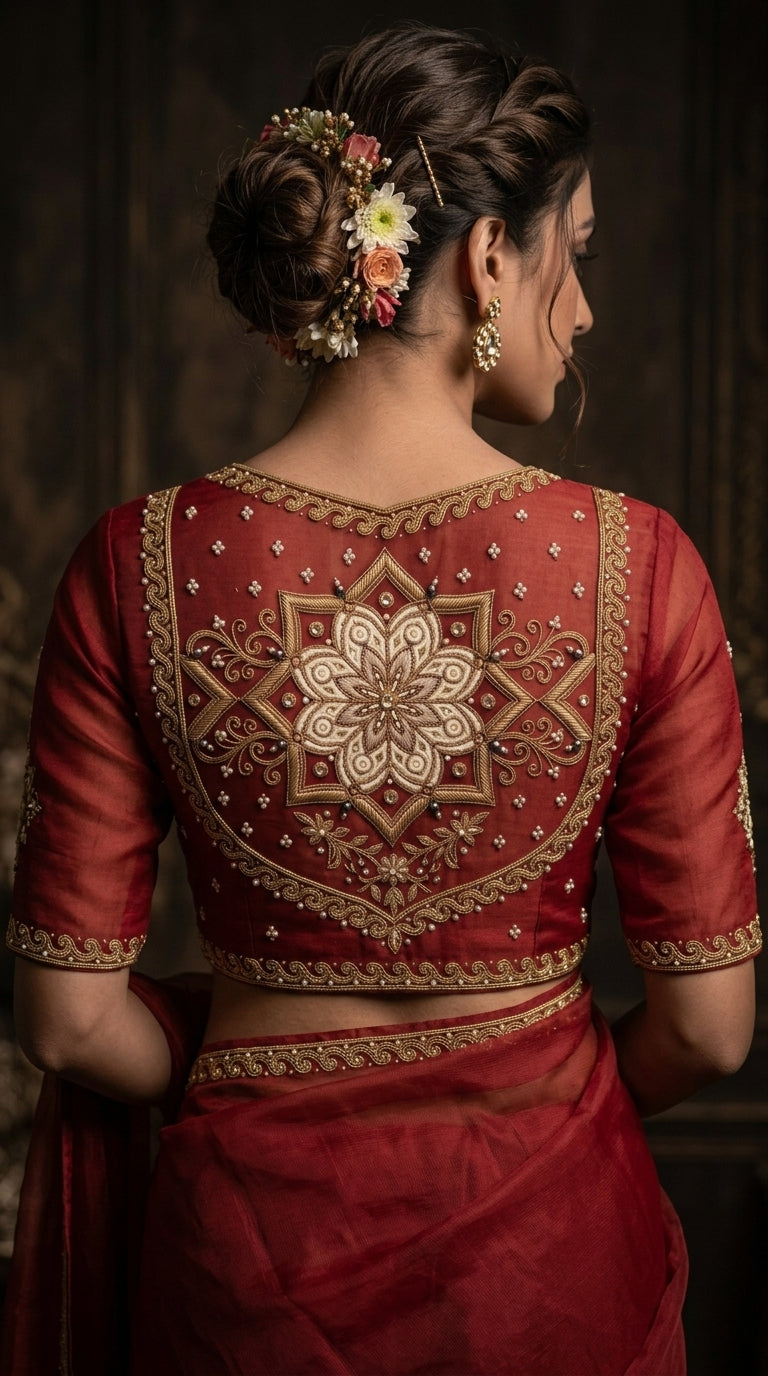 Formal Pure Silk embroidered Saree