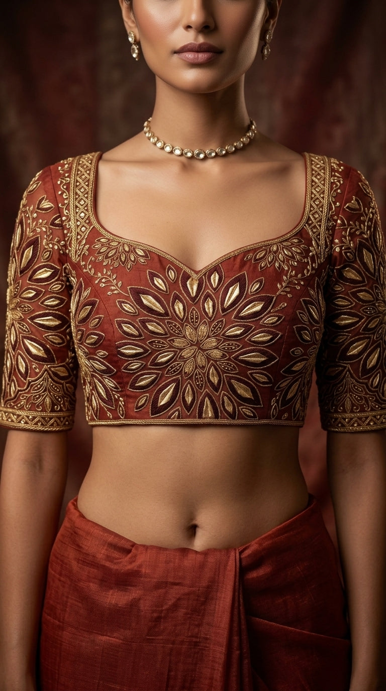 Formal Pure Silk embroidered Saree