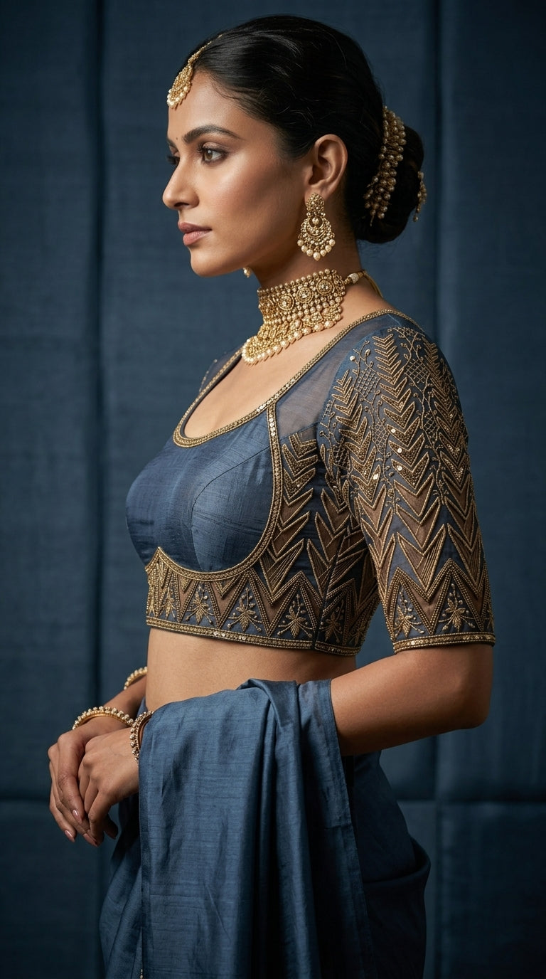 Formal Pure Silk embroidered Saree