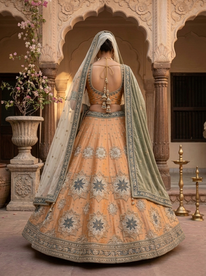 Formal embroidered Lehnga