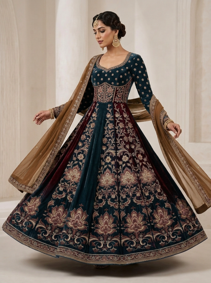 Embroidery Formal Anarkali Set