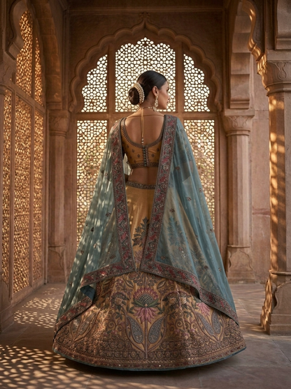 Formal embroidered Lehnga