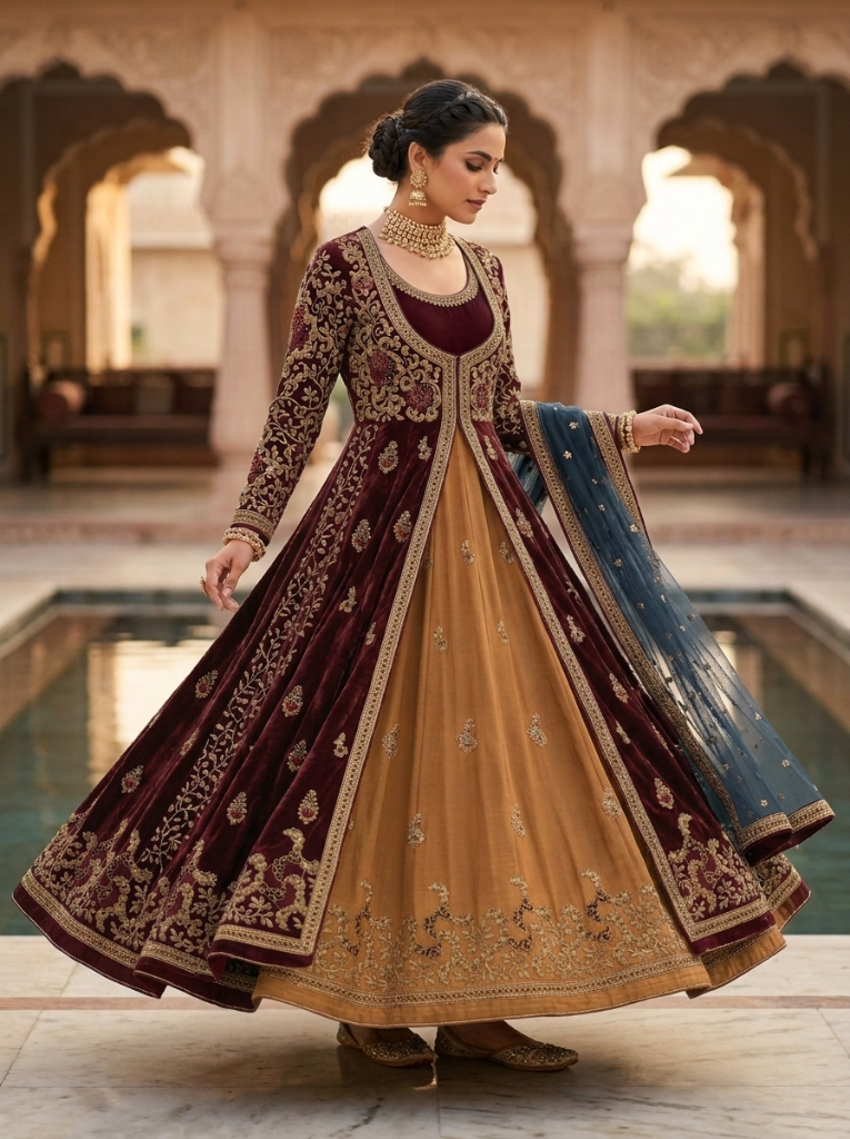 Embroidered Formal Anarkali Set