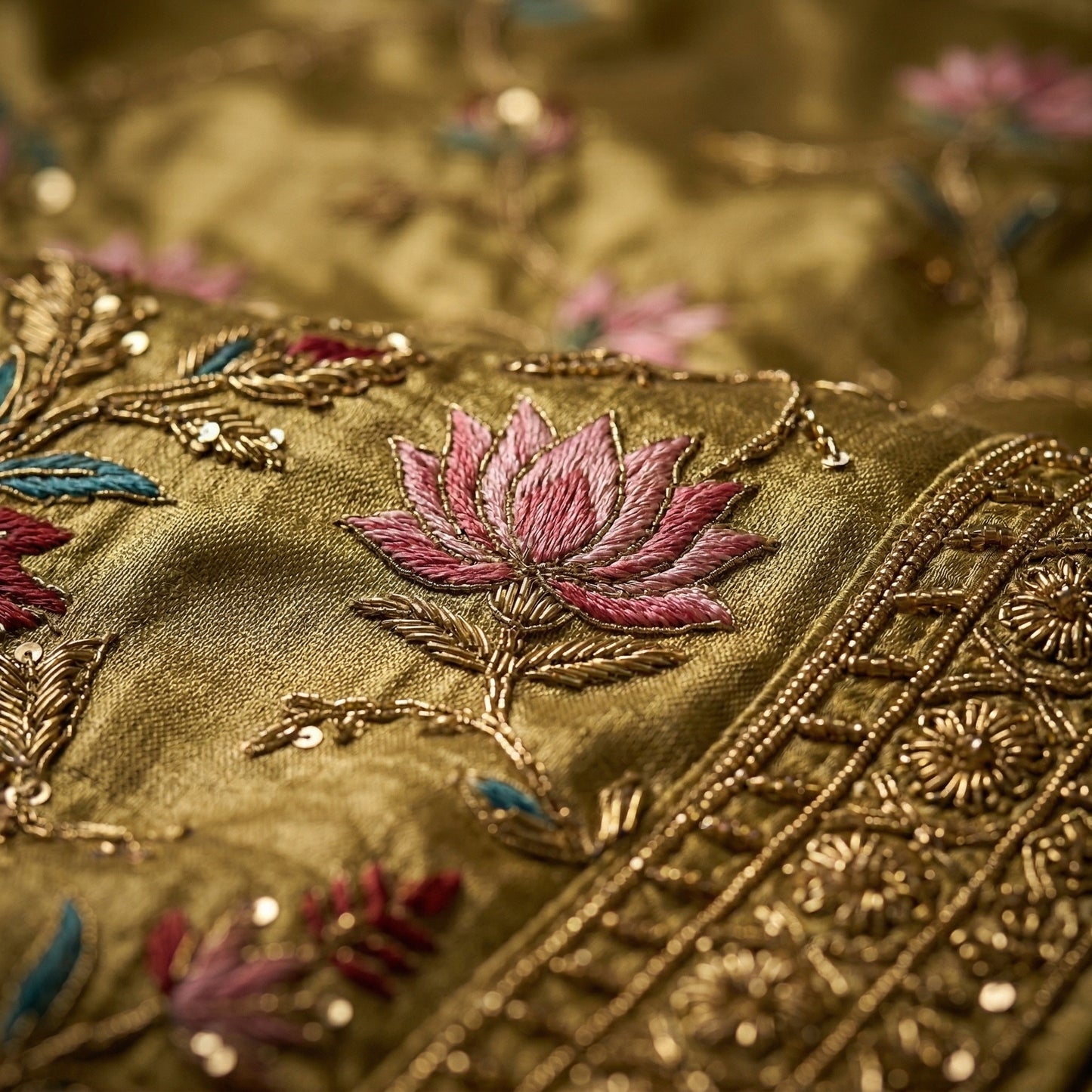 Formal Pure Silk embroidered Saree