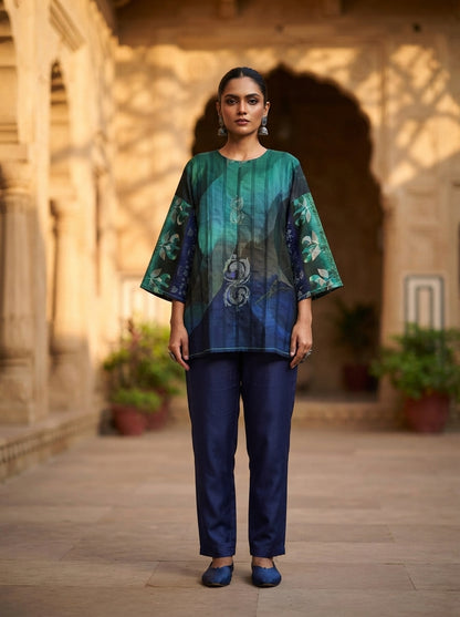 SemiStitched Printed Cotton Modal Tunic