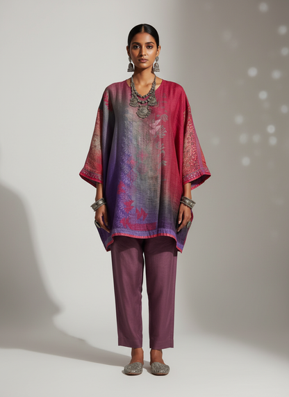 Semi Stitched linen kota Short Tunic