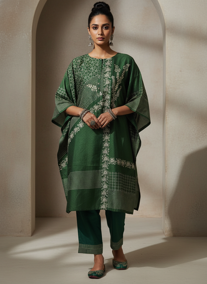 Semi Stitched Chanderi Casual kurta