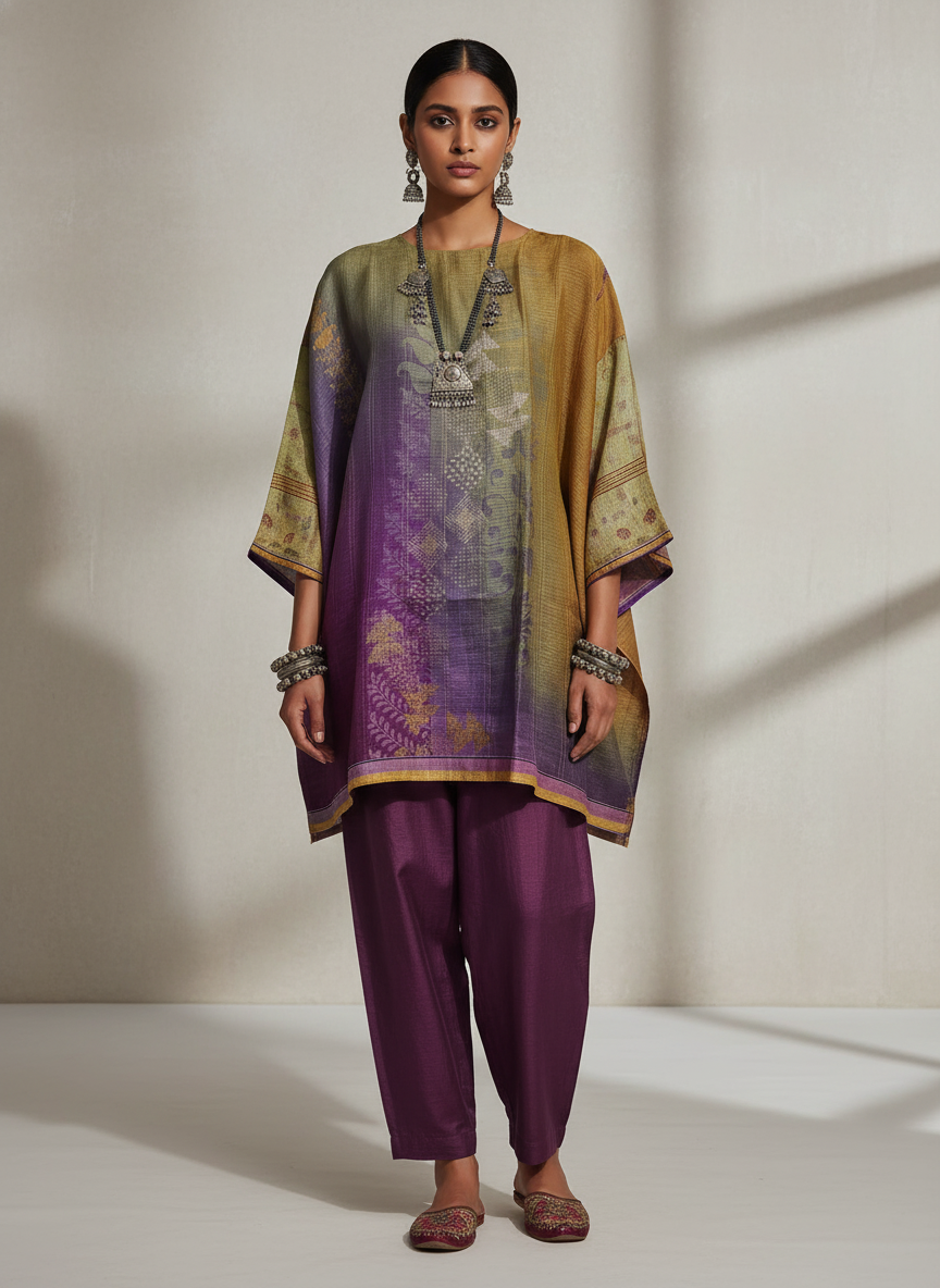 Semi Stitched linen kota Short Tunic