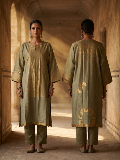 Semi Stitched Chanderi Casual kurta