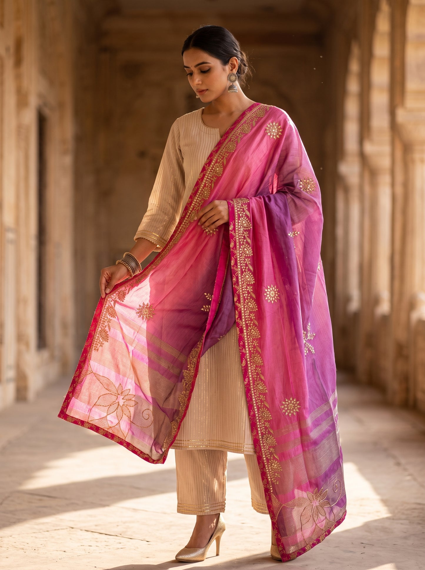 Formal Chanderi  Dupatta