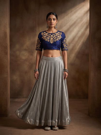 Semi stitched Formal Skirtset