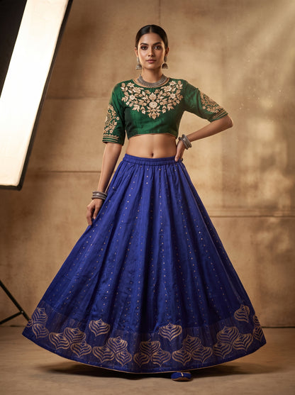 Semi stitched Formal Skirtset
