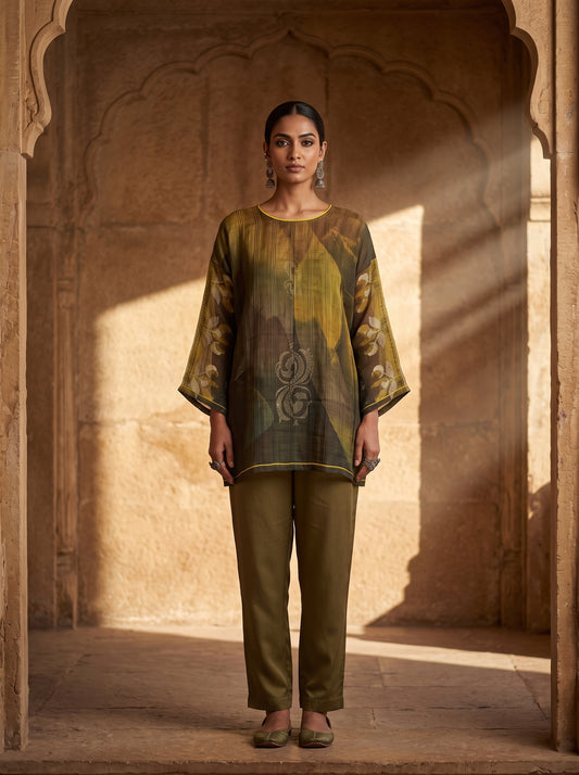 SemiStitched Printed Cotton Modal Tunic