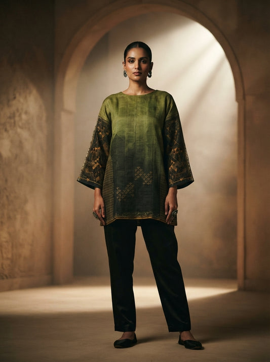 SemiStitched Printed Cotton Modal Tunic