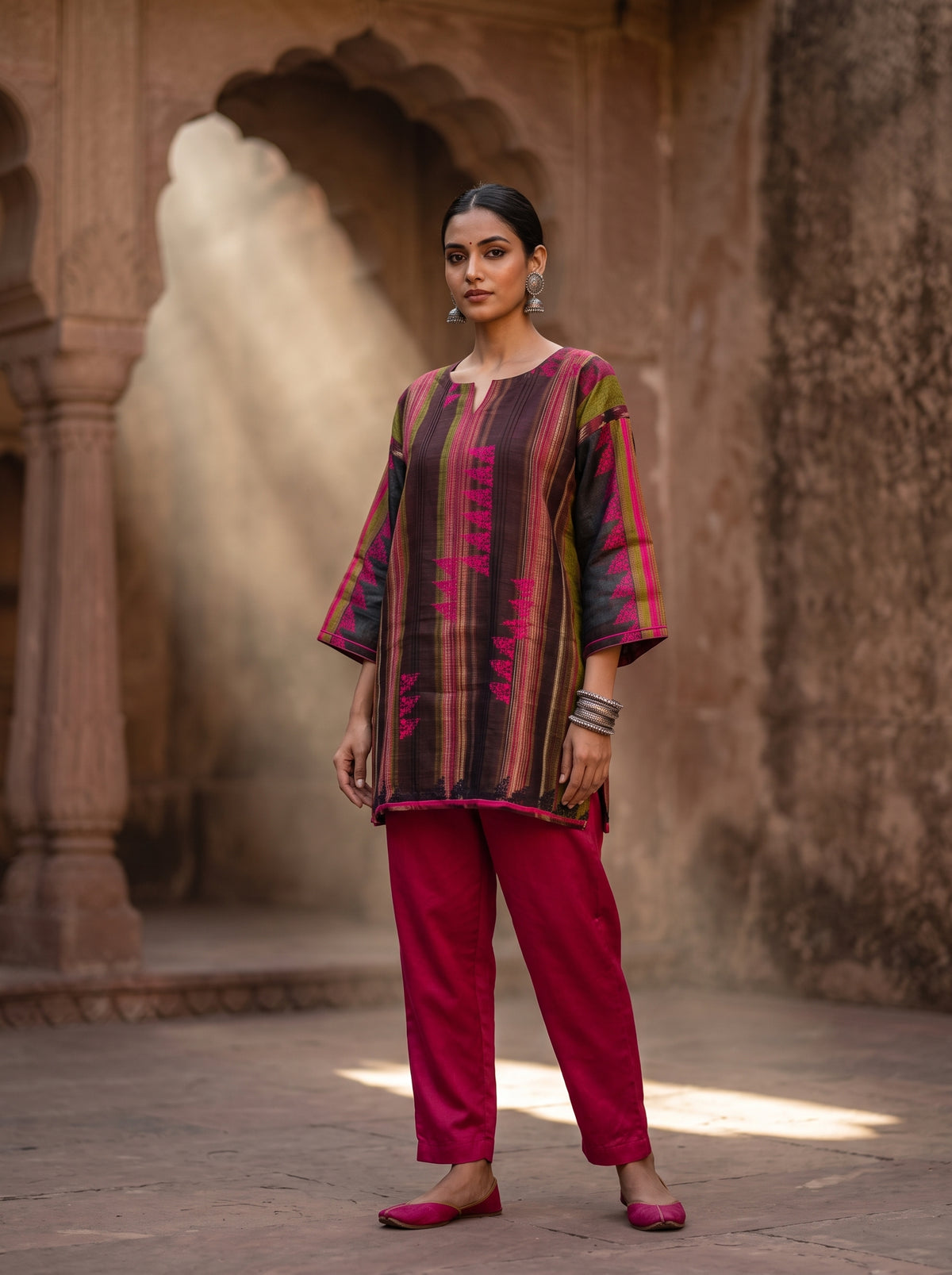 SemiStitched Printed Cotton Modal Tunic