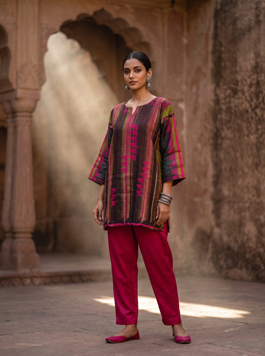 SemiStitched Printed Cotton Modal Tunic
