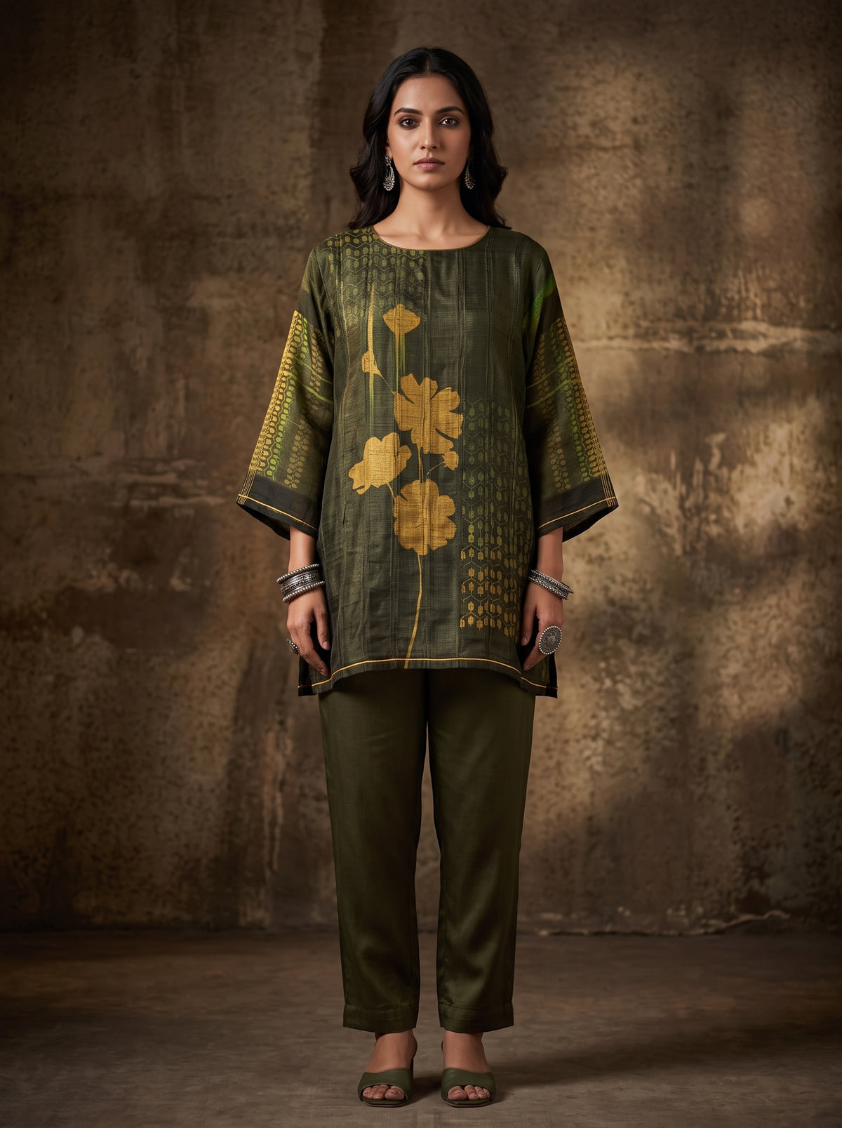 SemiStitched Printed Cotton Modal Tunic