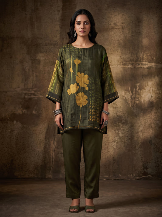SemiStitched Printed Cotton Modal Tunic