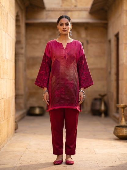 SemiStitched Printed Cotton Modal Tunic