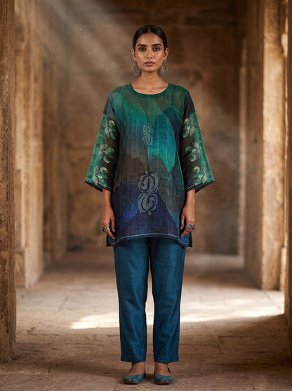 Semi Stitched linen kota Short Tunic
