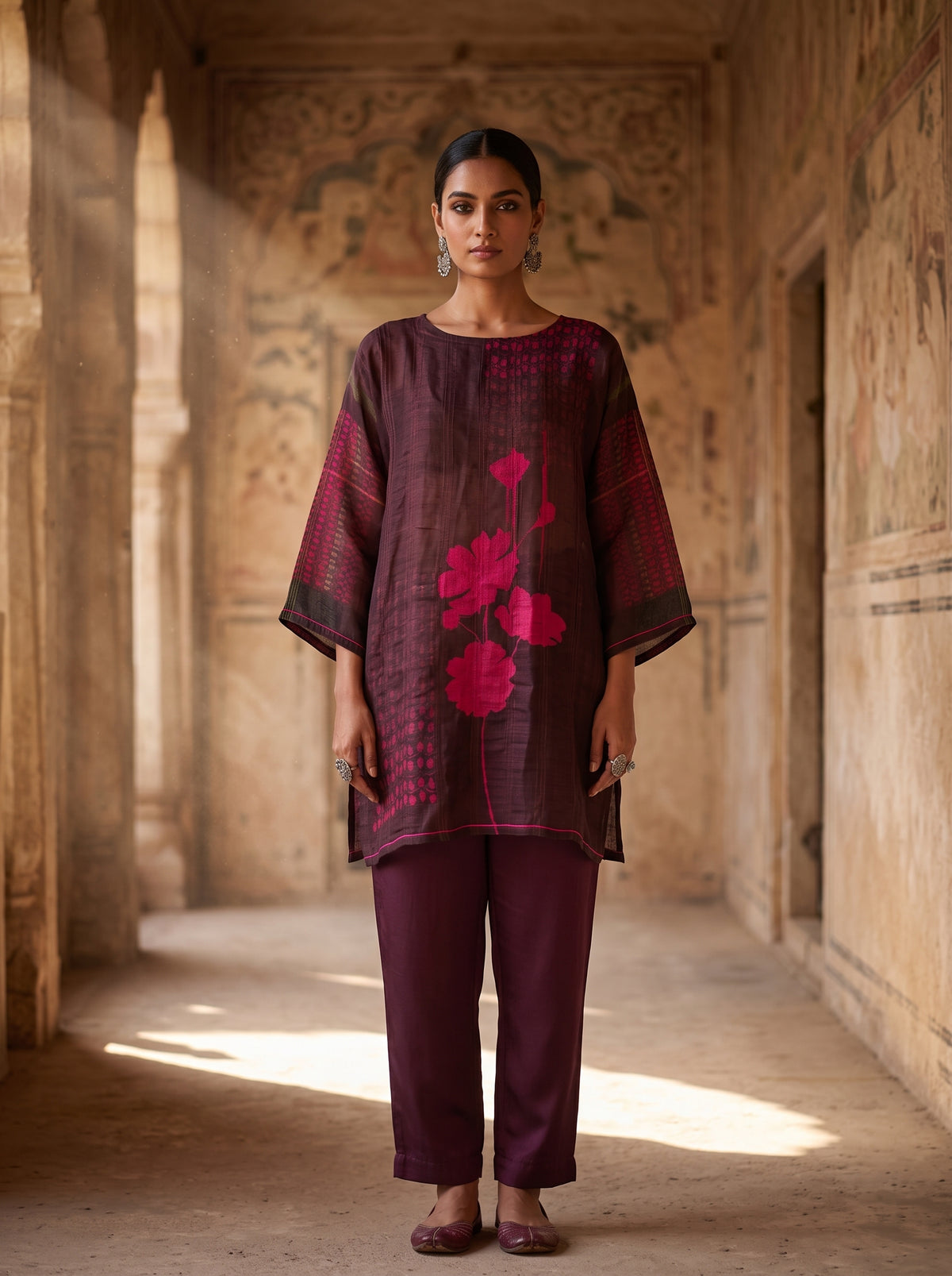 SemiStitched Printed Cotton Modal Tunic
