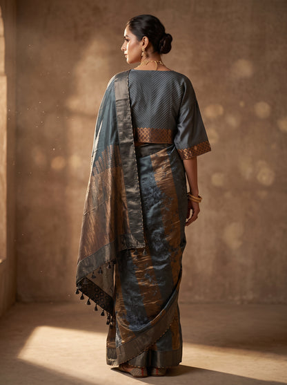 Formal Chanderi gota marodi embroidered Saree
