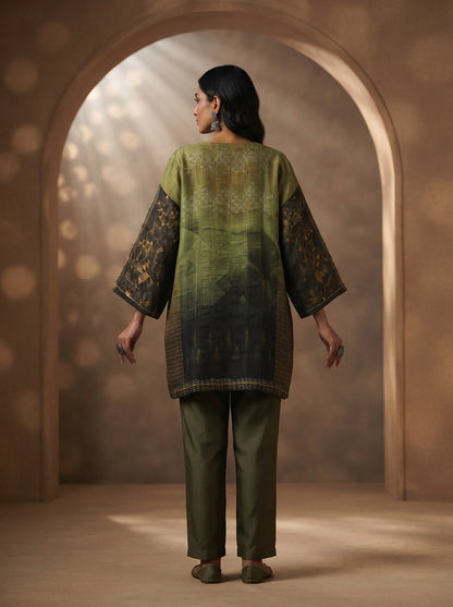 SemiStitched Printed Cotton Modal Tunic