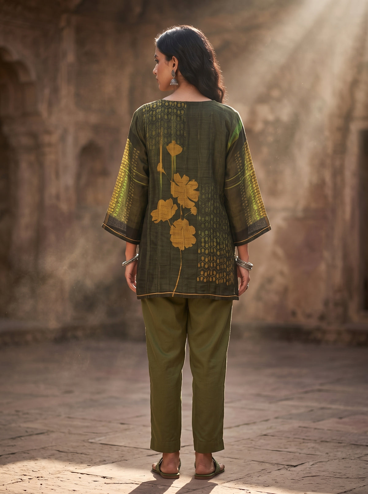 SemiStitched Printed Cotton Modal Tunic