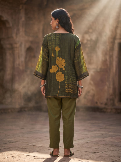 SemiStitched Printed Cotton Modal Tunic