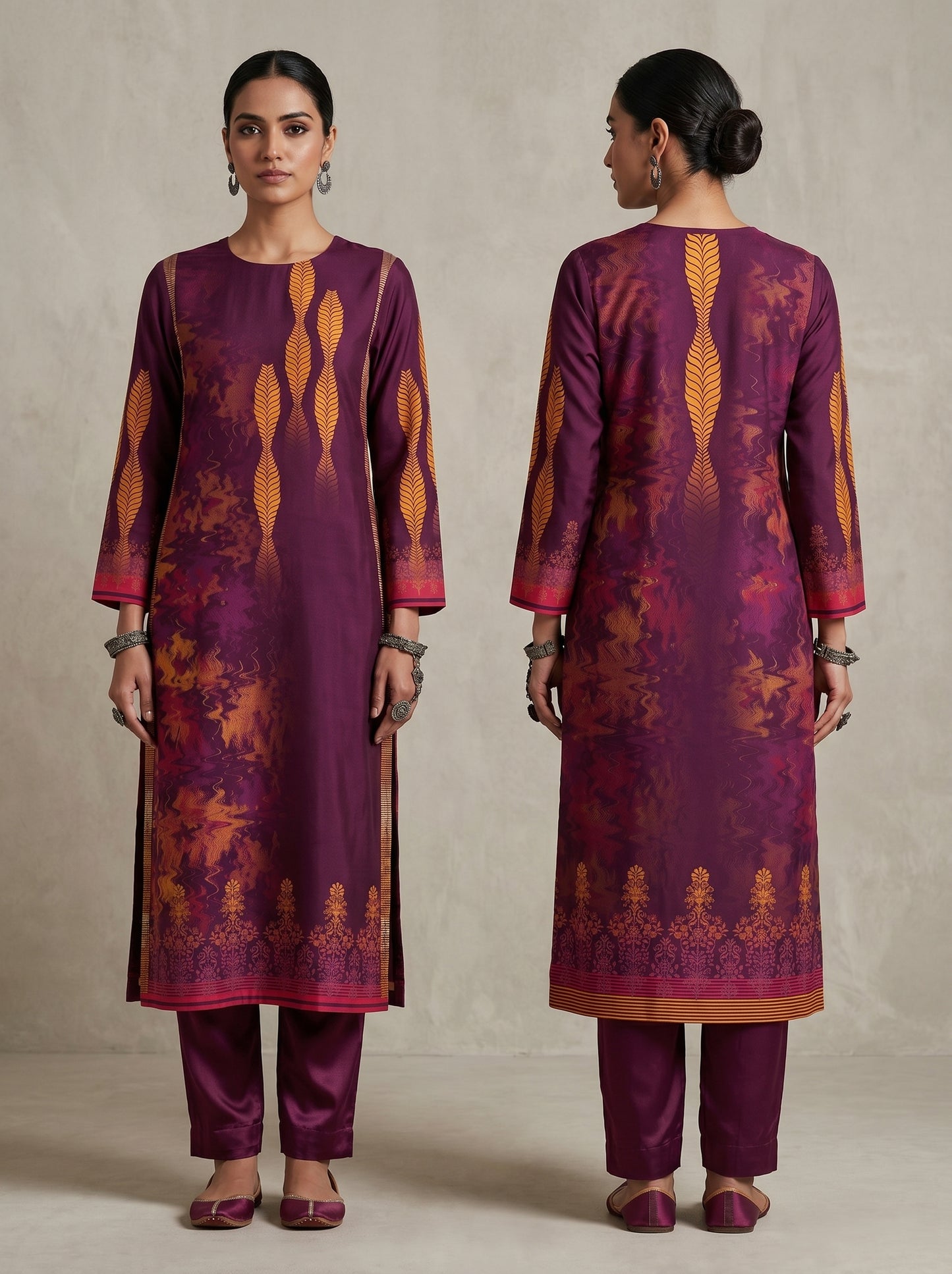 Semi Stitched Chanderi Casual kurta