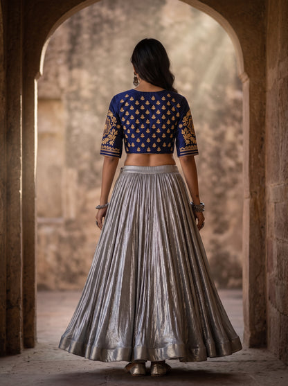 Semi stitched Formal Skirtset