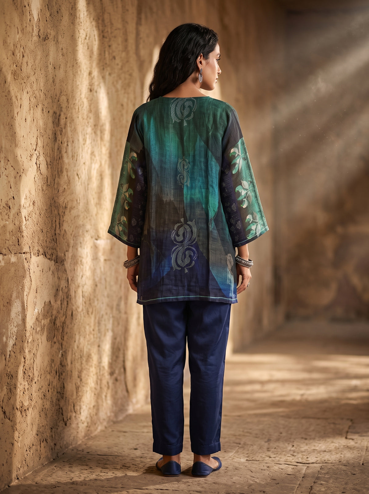 Semi Stitched linen kota Short Tunic