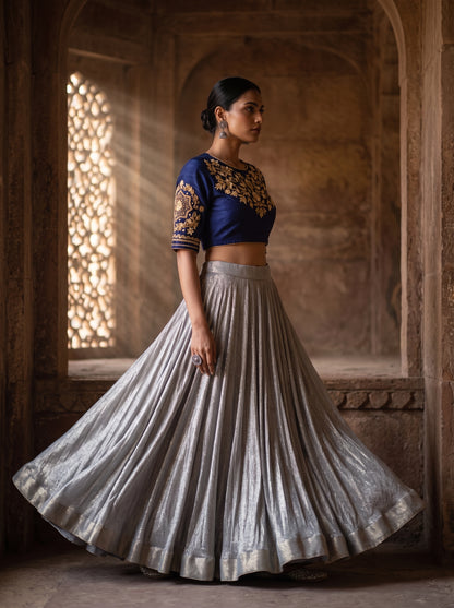 Semi stitched Formal Skirtset