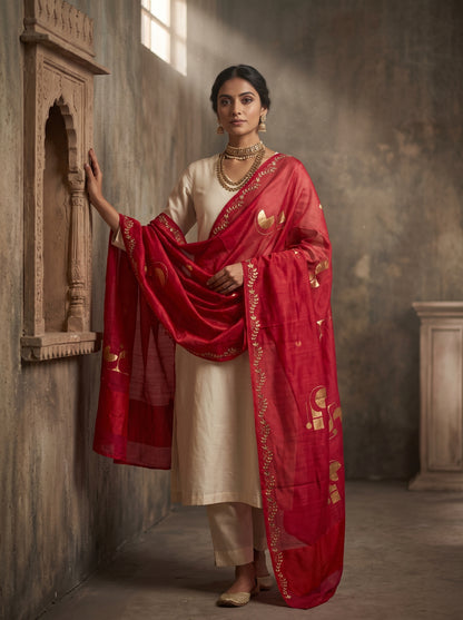 Formal Chanderi  Dupatta