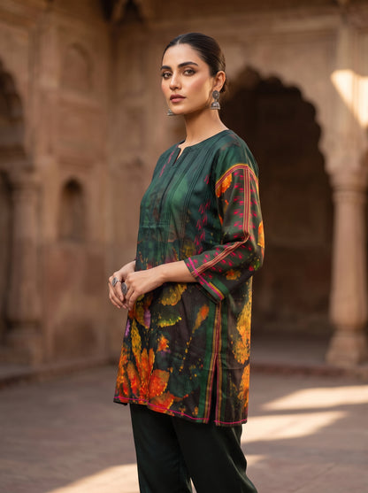 SemiStitched Printed Cotton Modal Tunic