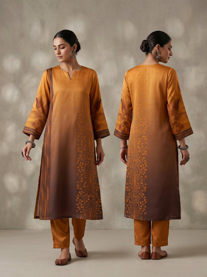 Semi Stitched Chanderi Casual kurta