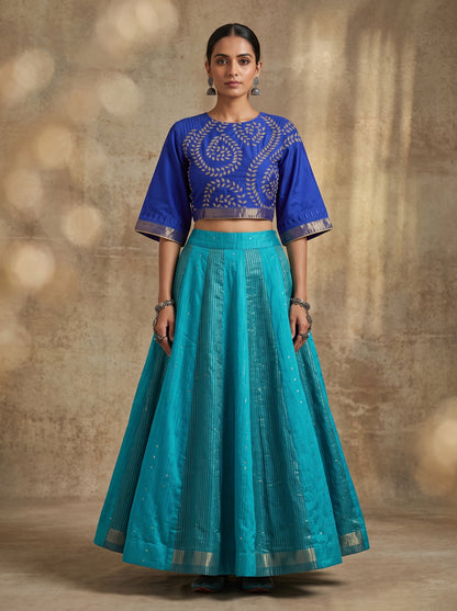 Semi stitched Formal Skirtset