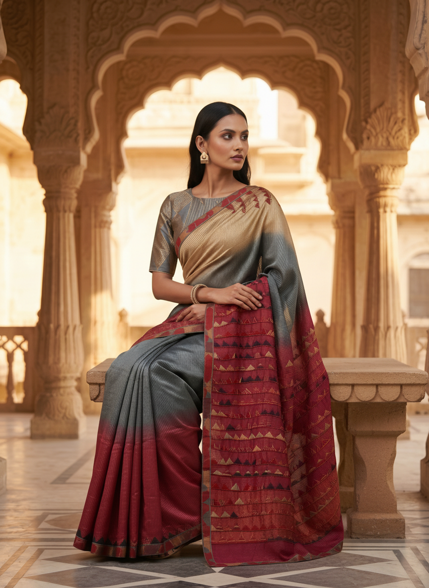 Formal Chanderi Silk Saree