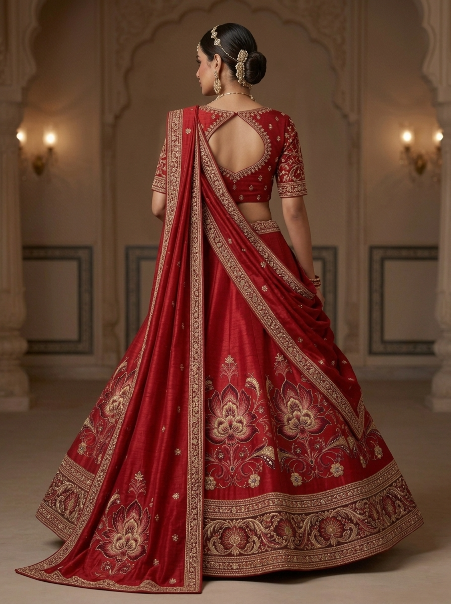 Formal embroidered Lehnga