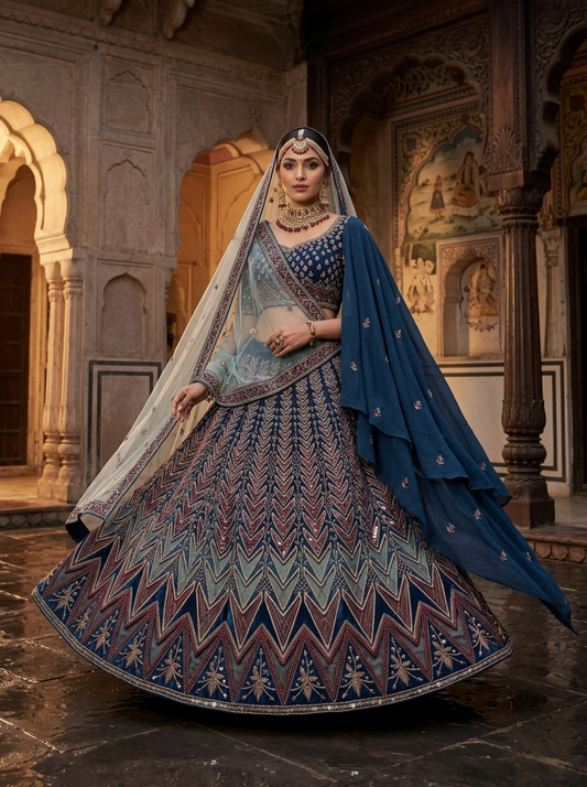 Formal embroidered Lehnga