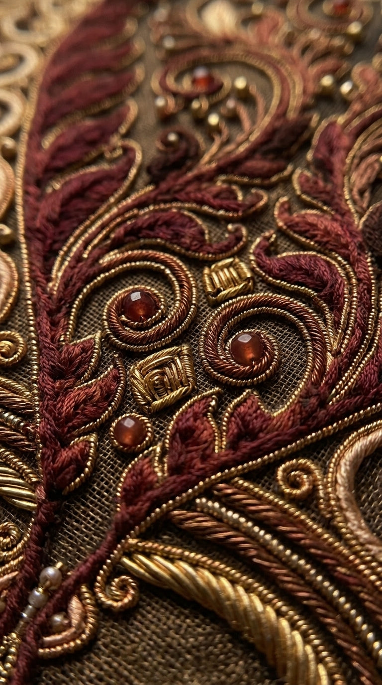 Formal Pure Silk embroidered Saree