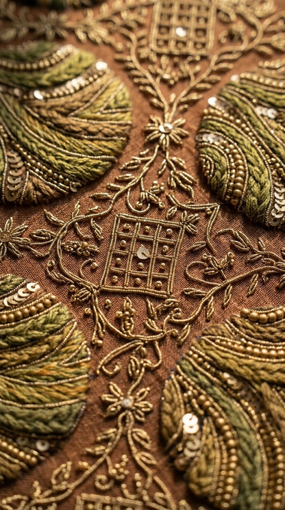 Formal Pure Silk embroidered Saree
