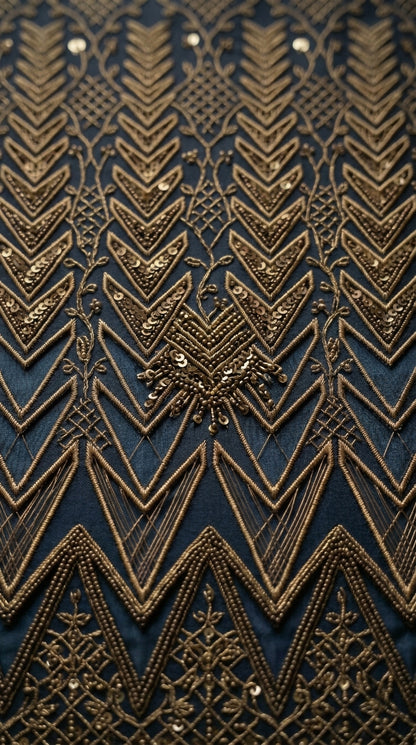 Formal Pure Silk embroidered Saree