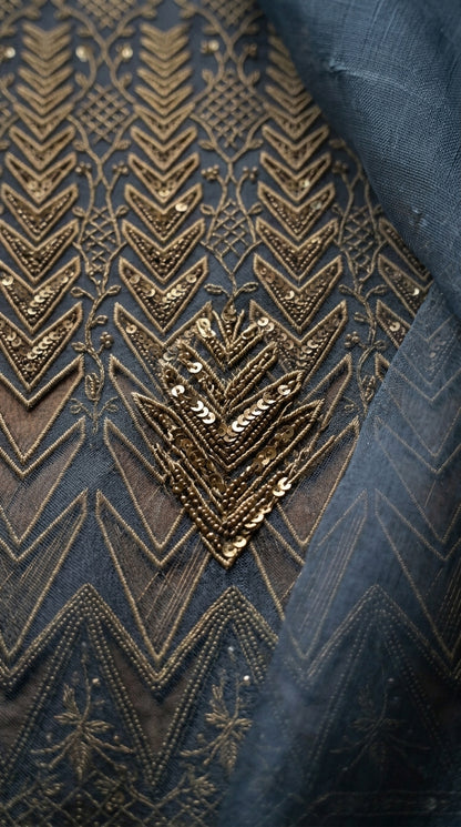 Formal Pure Silk embroidered Saree