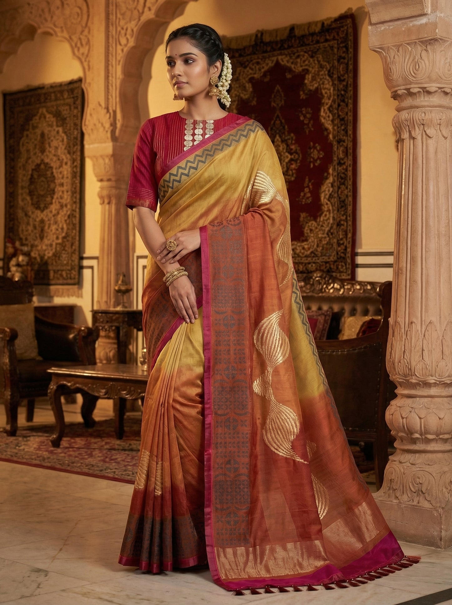 Formal Chanderi Silk Saree