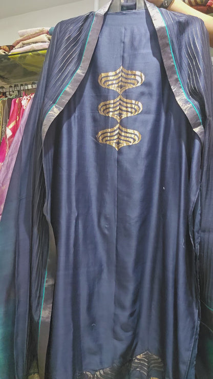 Semi Stitched Formal chanderi Suitset
